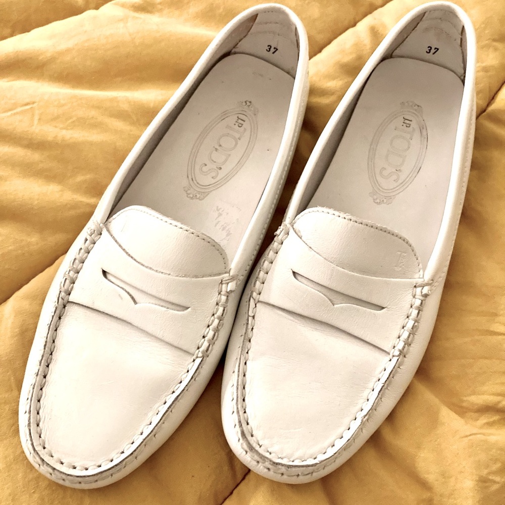 TOD'S White Loafers